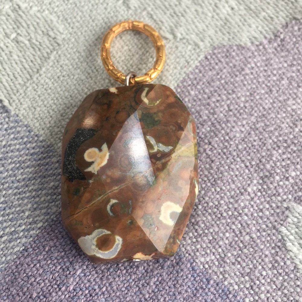 Two Jasper pendants